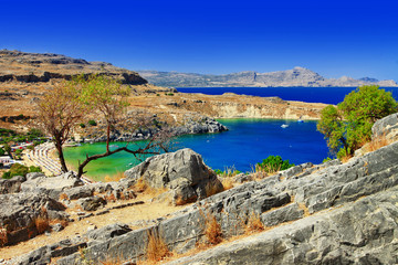 scenic Greece - Rhodes island, Lindos bay