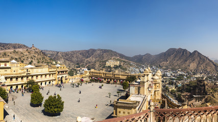 Fototapeta premium Amer fort, Jaleb Chowk, ( place for soldiers to assemble)