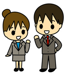 ビジネス　男女