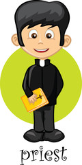 Священник Мультипликационный персонаж