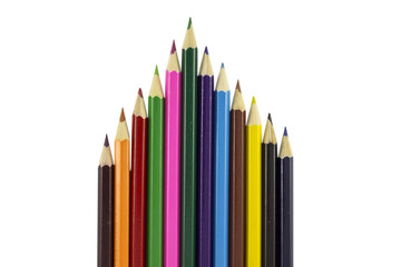 Colorful school pencils