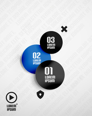 Modern minimal circles infographics