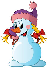 снеговик девочка