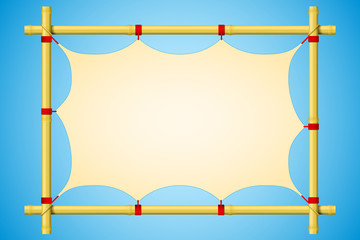 Vector bamboo frame