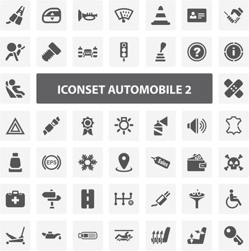 Website Iconset - Automobile II 44 Basic Icons