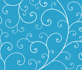 Abstract background curly branches