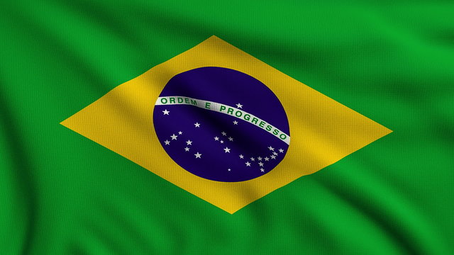 Flag of Brazil looping