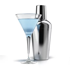 Photo sur Plexiglas Cocktail Cocktail shaker and cocktail