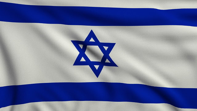 Flag of Israel looping