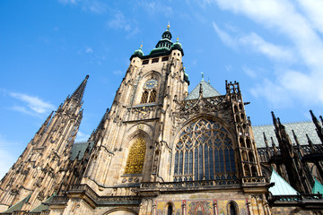 Fototapeta na wymiar Prague, Czech Republic View on the Cathedral on Hradcany