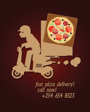 Pizza Delivery design, vector illustration