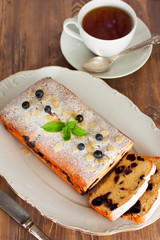 Biscuit with blueberry