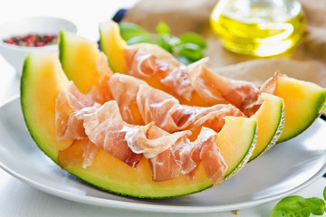 Cantaloupe with Prosciutto Antipasti