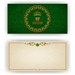 Elegant template for vip luxury invitation