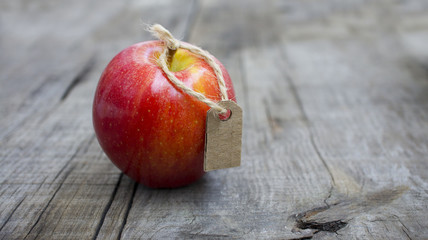 Red Apple with a Price Label
