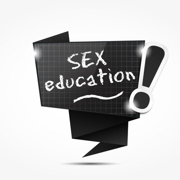 origami speech bubble : sex education