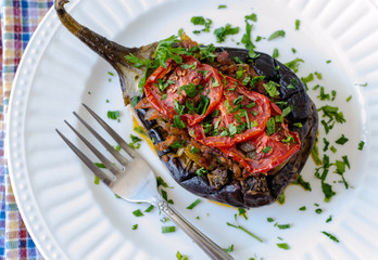 Stuffed eggplant