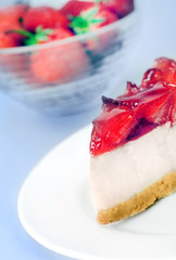 Cake with strawberry