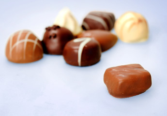 Praline of chocolate
