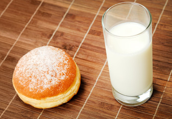 glass with milk