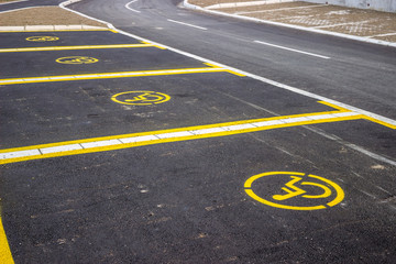 Wheelchair parking space