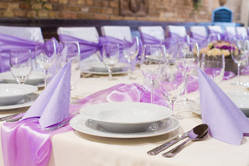 Fototapeta premium wedding table