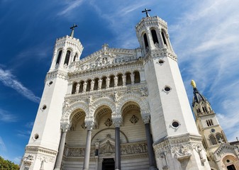 Obraz premium Basilique de la Fourvière à Lyon