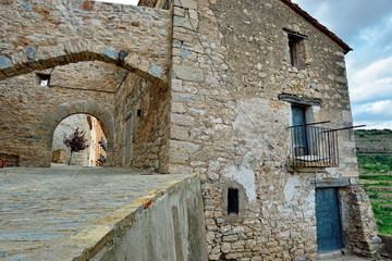 Small  town Ares in Spain.