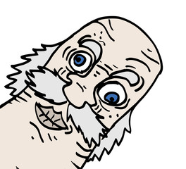 Cartoon old man