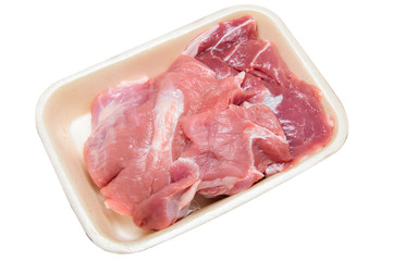 Pictured meat. Pork close-up