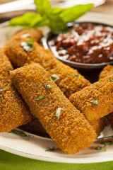 Homemade Fried Mozzarella Sticks