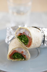 Tortilla Wrap mit Lachs
