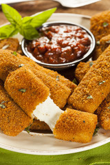Homemade Fried Mozzarella Sticks
