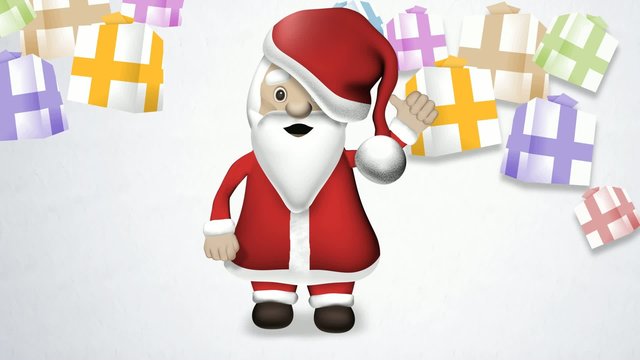 santa and presents