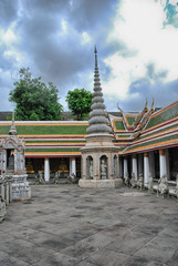 BANGKOK - AUG 11: Tourists visit a famous city temple, August 11