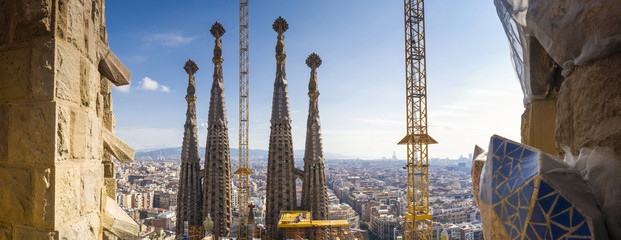 Sagrada Familia, Barcelona, Spain - obrazy, fototapety, plakaty