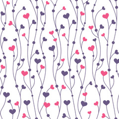 pattern background with hearts