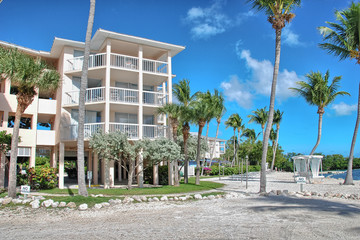 FLORIDA KEYS, FLORIDA - JAN 6: Architecture and colors of the Is