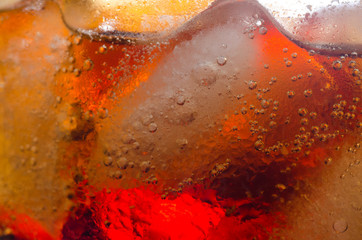 Ice cubes and coke
