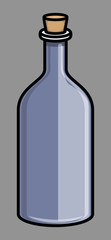 Cork Bottle - Vector Illustration