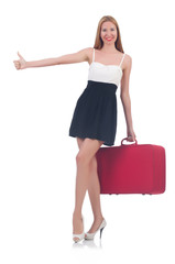 Young woman preparing for vacation