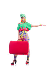 Young woman preparing for vacation