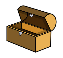 Empty Trunk - Cartoon Vector Illustration