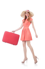 Young woman preparing for vacation