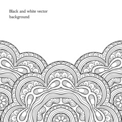 Black and white decorative background