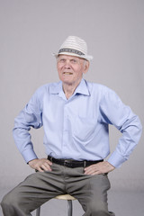 Портрет пожилого мужчины восьмидесяти лет