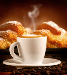 Cappuccino fumante