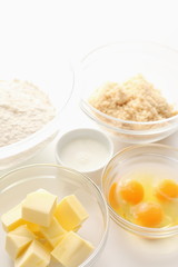 baking ingredient, butter and egg