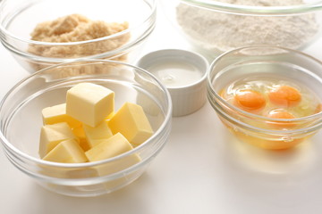 baking ingredient, butter and egg