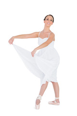 Smiling young ballet dancer posing © lightwavemedia